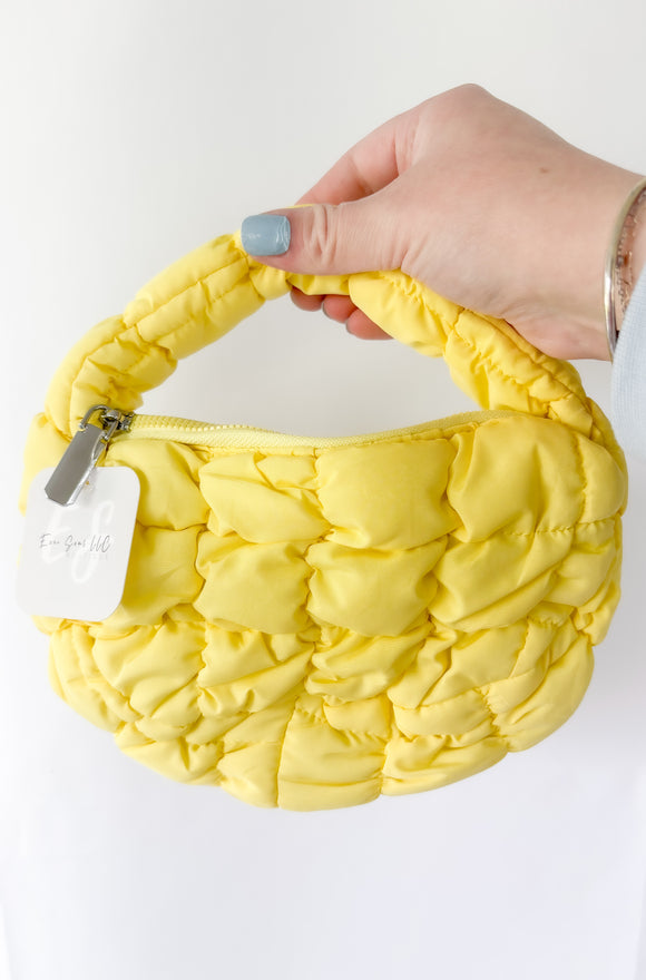 Yellow Cloud Mini Handbag