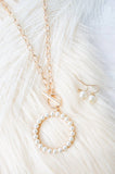 Pearl Toggle Necklace Set