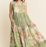 Sage Garden Maxi Dress