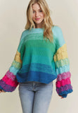 Bright Ombré Sweater