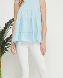 Baby Blue Tiered Top