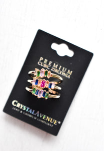 Colorful Cuff Ring