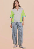 Neon Color Block Top