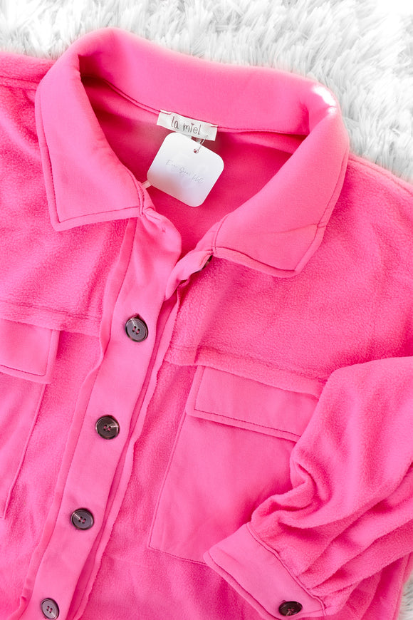 Candy Pink Shacket