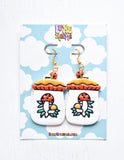 Retro Mushroom Earrings
