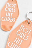 Hot Girls Hit Curbs Keychain