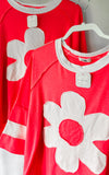 Patched Coral Top