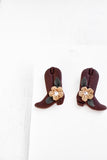 Cowgirl Boots Stud Earrings