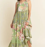Sage Garden Maxi Dress