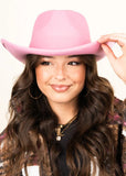 Pink Felt Hat