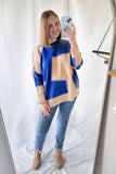 Royal Color Block Sweater