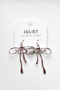 Silver Bow Earrings