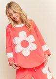 Patched Coral Top