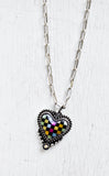 Check Heart Necklace