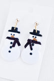 Snowman Dangle Earrings