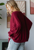 Maroon Knit