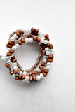 Brown Beaded Bracelet Set