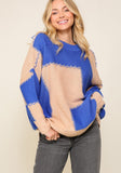 Royal Color Block Sweater