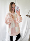 Checkered Pink Sweater