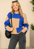 Royal Color Block Sweater