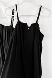 Black Pleated Midi Dress