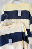 Navy Block Top