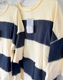 Navy Block Top