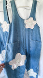 Petal Patchwork Overalls