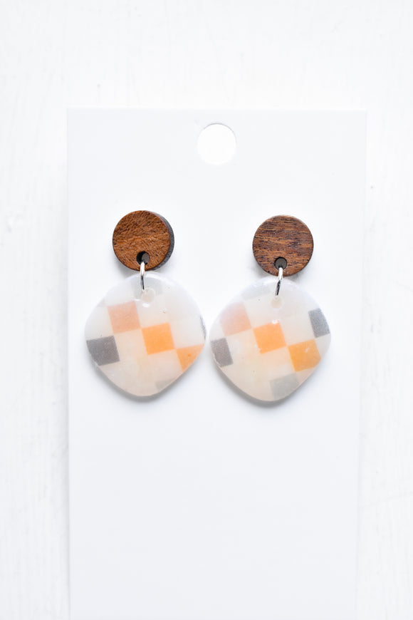 Checkered Earrings