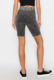 Mineral Washed Biker Shorts