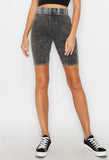 Mineral Washed Biker Shorts