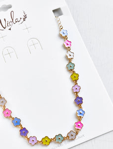 Pastel Flower Necklace