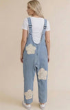 Petal Patchwork Overalls