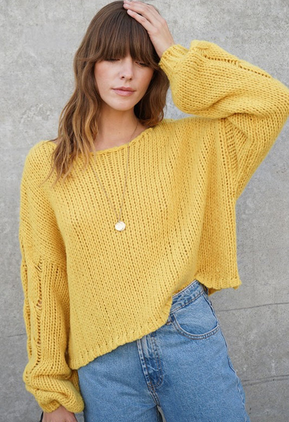 Mustard Knit Sweater
