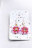 Quilt Block Dangle Earrings