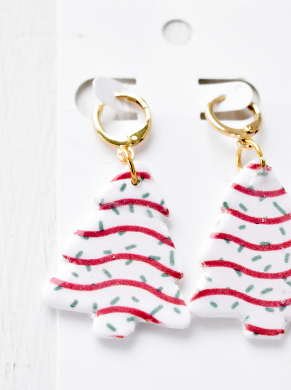 Christmas Cake Earrings