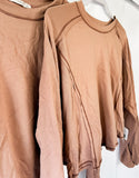 Caramel Stitched Top
