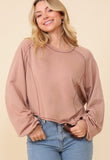 Caramel Stitched Top
