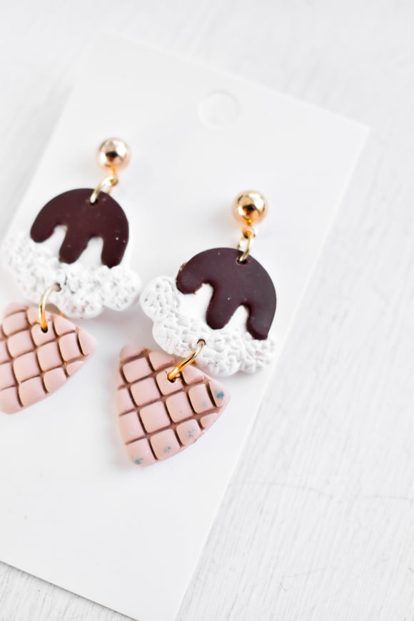 Ice Cream Cone Earrings