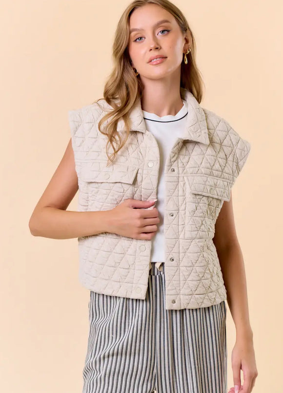 Quilted Pocket Vest