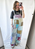 Pretty In Patchwork Overalls
