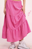 Bubble Pink Maxi Skirt