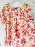 Ivory Floral Top