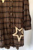 Patched In Plaid Shirt