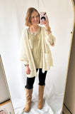 Cream Chenille Cardigan