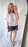 Feeling Floral Patchwork Top