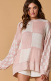 Checkered Pink Sweater