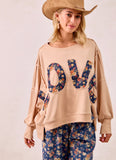 Patched Love Sweatshirt