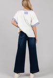 Sage + Fig Wide Leg Jeans