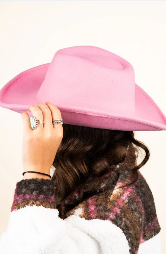 Pink Felt Hat